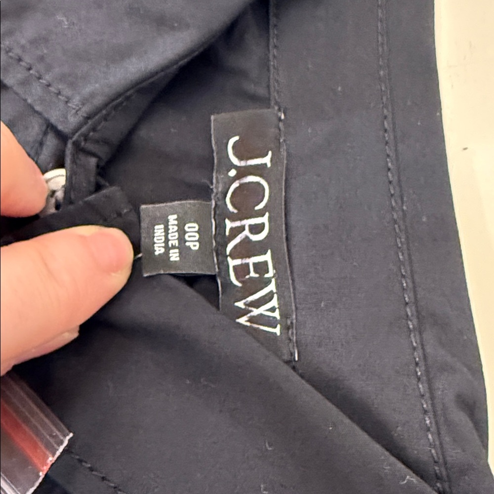 👗J. Crew Fitted-waist shirt-dress in cotton poplin Size 00 Petite - Picture 8 of 9